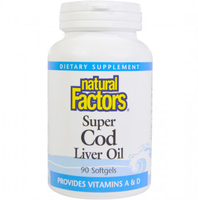 Natural Factors Super Cod Liver Oil (90 Softgels)