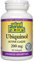 Natural Factors Ubiquinol (200 mg,  30 Softgels)
