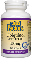 Natural Factors Ubiquinol Active CoQ10 (100 mg,  120 Softgels)