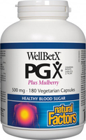 Natural Factors WellBetX PGX Plus Mulberry (500 mg,  180 Vegetarian Capsules)