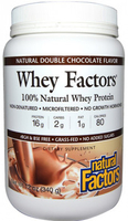 Natural Factors Whey Factors (Double Chocolate Flavor,  340g)