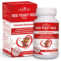 Natures Aid Red Yeast Rice (30 Vegetarian Capsules)