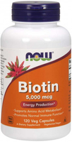 Now® Biotin (5000 mcg,  120 Vegetarian Capsules)