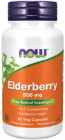 Now® Elderberry (500 mg,  60 Vegetarian Capsules)