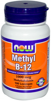 Now Foods Methylcobalamin B12 (1, 000 mcg,  100 Vegetarian Lozenges)