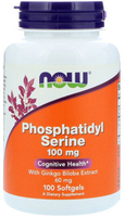 Now Foods Phosphatidyl Serine (100 mg,  100 Softgels)