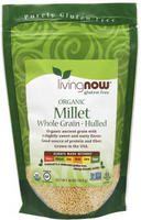 Now® Organic Millet Whole Grain Hulled (Gluten-Free,  454 g)