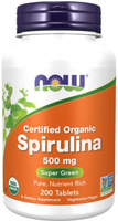 Now® Organic Spirulina (500 mg,  200 Tablets)