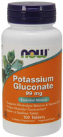 Now® Potassium Gluconate (99 mg,  100 Tablets)