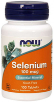 Now® Selenium (Yeast-Free,  100 mcg,  100 Tablets)
