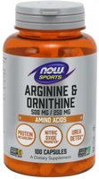 Now® Sports,  Arginine & Ornithine (500 mg / 250 mg,  100 Capsules)