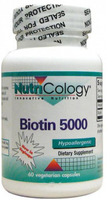 NutriCology Innovative Nutrition Biotin 5000 (60 Vegetarian Capsules)