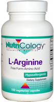 Nutricology L-Arginine (500 mg,  100 Vegetarian Capsules)