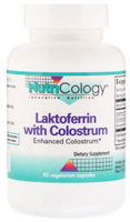 Nutricology Laktoferrin with Colostrum (90 Vegetarian Capsules)