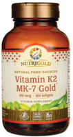 NutriGold Vitamin K2 MK-7 Gold (100 mg,  120 Softgels)