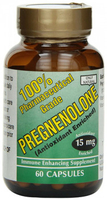 Only Natural Pregnenolone Antioxidant Enriched (15 mg,  60 Capsules)
