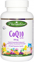 Paradise Herbs CoQ10 (100 mg,  30 Liquid Vegetarian Capsules)