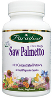Paradise Herbs Saw Palmetto Extract (60 Liquid Vegetarian Capsules)