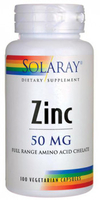 Solaray Zinc (50 mg,  100 Vegetarian Capsules)