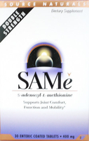Source Naturals SAMe (400 mg,  30 Enteric Coated Tablets)