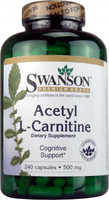 Swanson Acetyl L-Carnitine (500 mg,  240 Vegetarian Capsules)