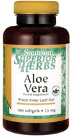 Swanson Aloe Vera,  Fresh Inner Leaf Gel (25 mg,  100 Softgels)