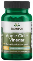 Swanson Apple Cider Vinegar,  Double Strength Formula (200 mg,  120 Tablets)