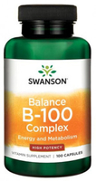 Swanson Balance B-100 Complex,  High Potency (100 Capsules)