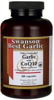 Swanson Best Garlic Odour Controlled Garlic with CoQ10 (490 mg,  10 mg,  200 Capsules)