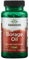 Swanson Borage Oil (1 g,  60 Softgels)