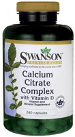 Swanson Calcium Citrate Complex with Vitamin D (240 Capsules)