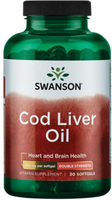 Swanson Double Strength Cod Liver Oil (700 mg,  30 Softgels)