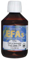 Swanson EFAs Pristine Norwegian Cod Liver Oil (200 ml)