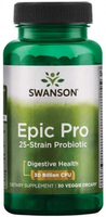 Swanson Epic Pro 25-Strain Probiotic (30 Billion CFU,  30 Vegetarian Capsules)