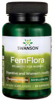 Swanson FemFlora Probiotic for Women (9.8 Billion CFU,  60 Capsules)