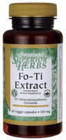 Swanson Fo-Ti Extract,  2% Tetrahydroxystilbene-Glucoside (500 mg,  60 Vegetarian Capsules)
