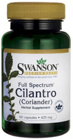 Swanson Full Spectrum® Cilantro Coriander (425 mg,  60 Capsules)