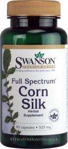 Swanson Full Spectrum Corn Silk (525mg,  90 Capsules)