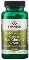 Swanson Full Spectrum® Korean Red Ginseng Root (400 mg,  90 Capsules)