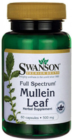 Swanson Full Spectrum® Mullein Leaf (500 mg,  60 Capsules)
