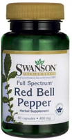 Swanson Full Spectrum® Red Bell Pepper (400 mg,  60 Capsules)
