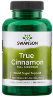 Swanson Full Spectrum® True Cinnamon (Featuring Ceylon Cinnamon,  120 Capsules)