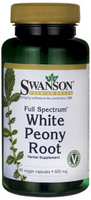 Swanson Full Spectrum White Peony Root (600 mg,  60 Vegetarian Capsules)