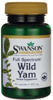 Swanson Full Spectrum® Wild Yam (400 mg,  60 Capsules)