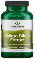 Swanson Ginkgo Biloba Extract (60 mg,  240 Capsules)