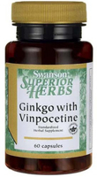 Swanson Ginkgo with Vinpocetine (60 Capsules)
