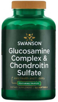 Swanson Glucosamine Complex & Chondroitin Sulfate,  Featuring TruFlex® (120 Softgels)