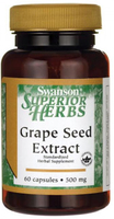 Swanson Grape Seed Extract (500 mg,  60 Capsules)