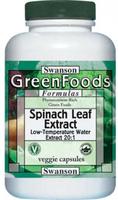 Swanson Green Foods Formulas Spinach Leaf Extract 20:1 (650 mg,  60 Vegetarian Capsules)