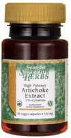 Swanson High Potency Artichoke Extract,  Standardised to 5% Cynarins (350 mg,  30 Vegetarian Capsules)